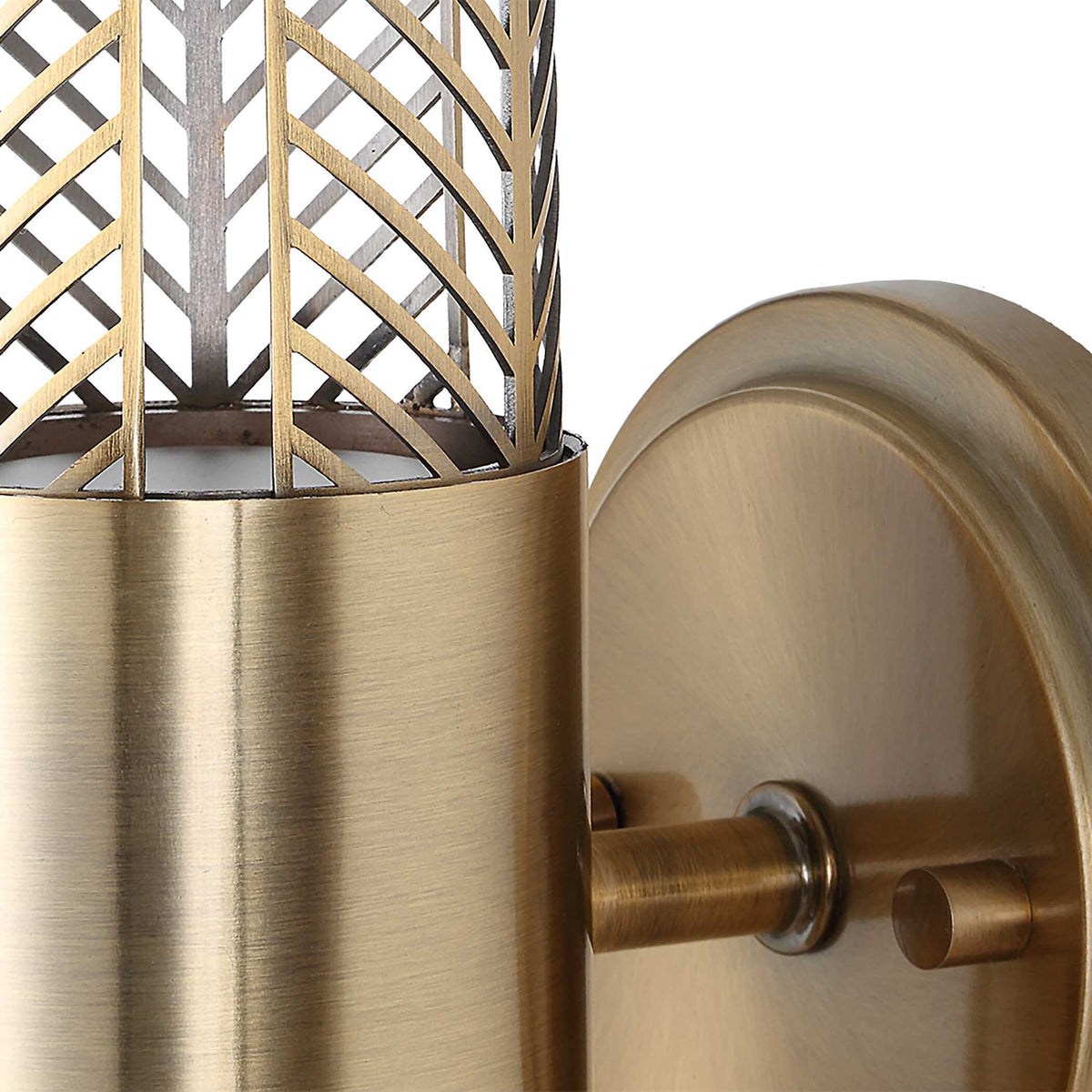 Cret 2 Light LED Brass Sconce - Bronze by Uttermost - View 6