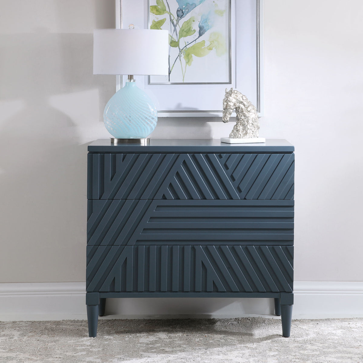 Colby Drawer Chest - Blue by Uttermost - View 2