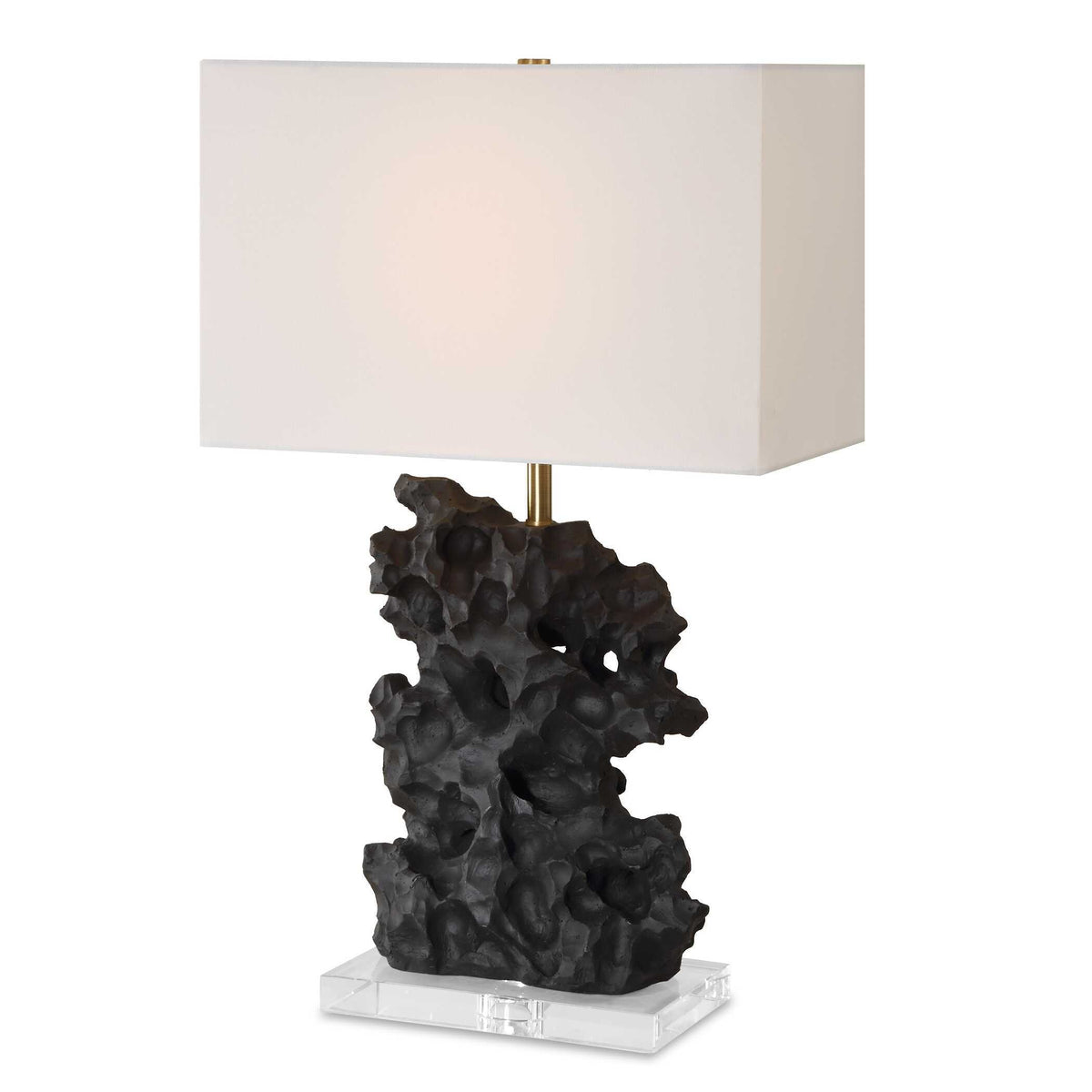 Basalt Black Stone Table Lamp by Uttermost - View 1