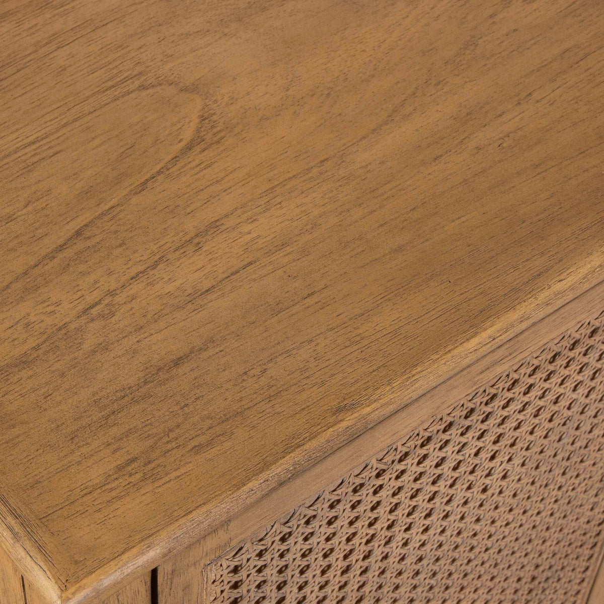 Coast 2 Door Rattan Cabinet Woodtone - Light Brown by Uttermost - View 7