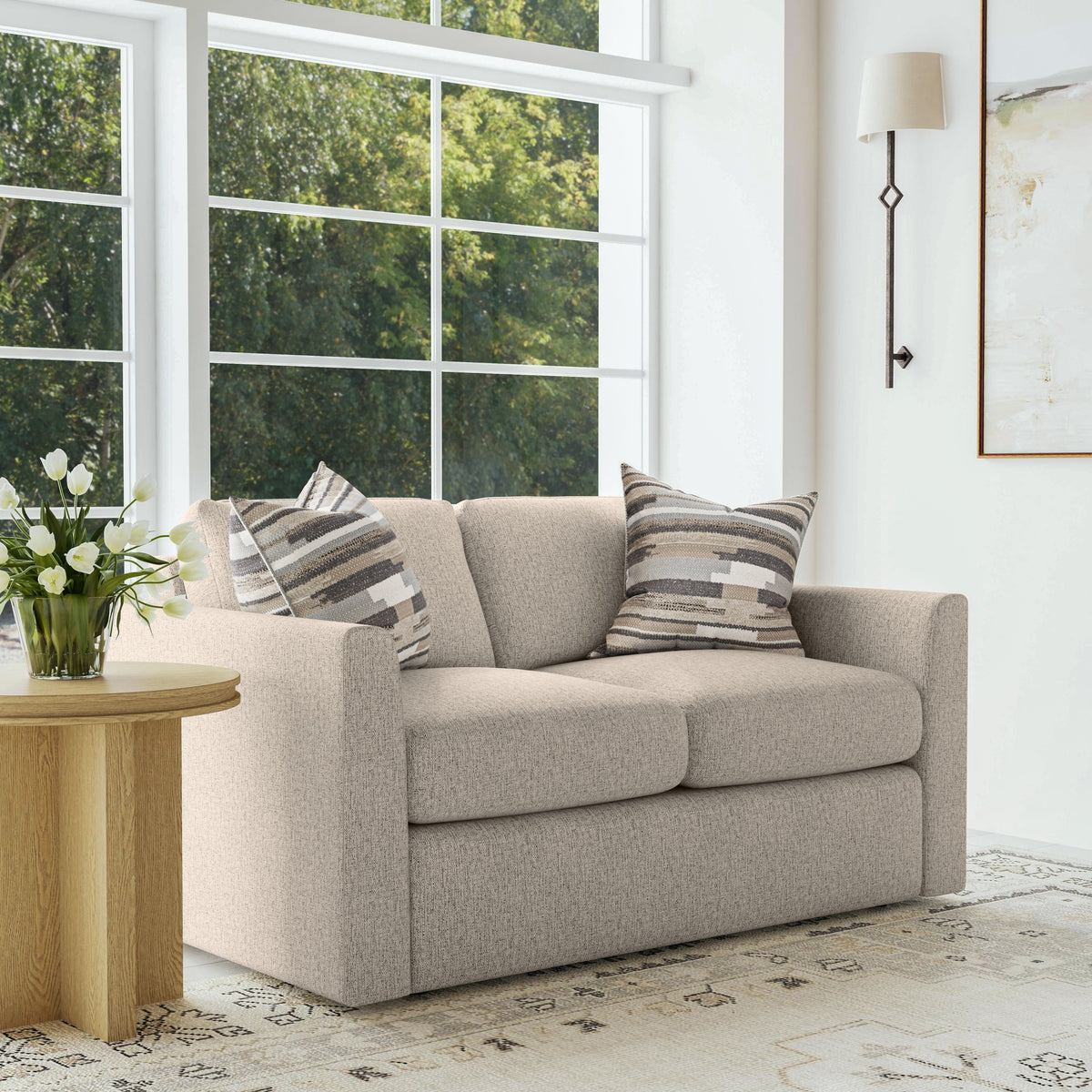 Sky Fabric Loveseat | Flexsteel