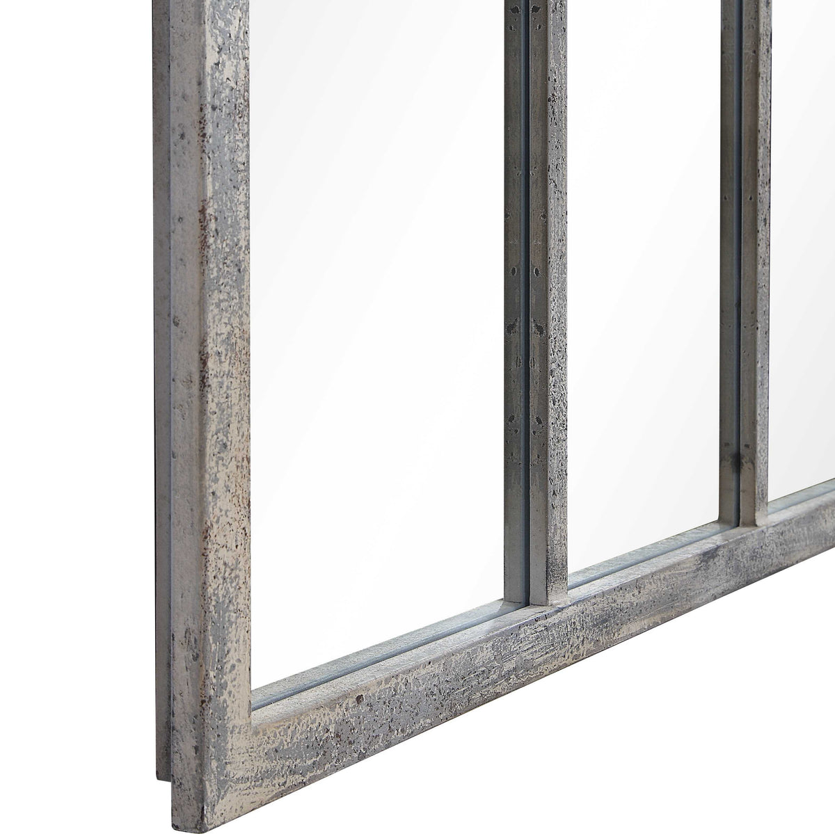 Amiel Arched Mirror Ivory - Silver / White by Uttermost - View 5