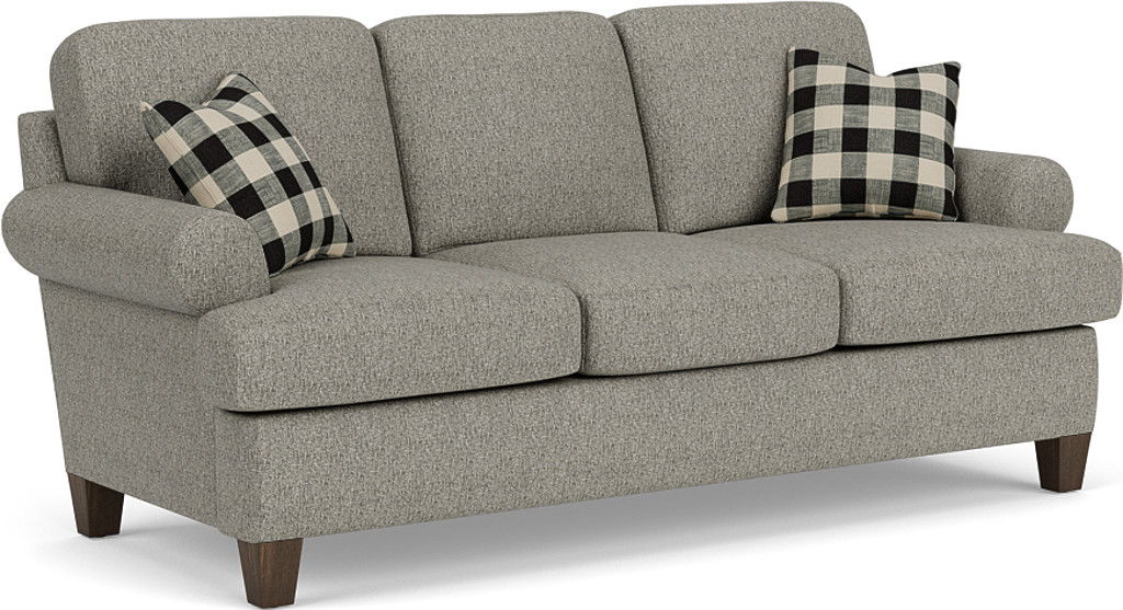 Moxy Fabric Sofa, T-Shaped Seat Cushion, Curved Sock Arms | Flexsteel
