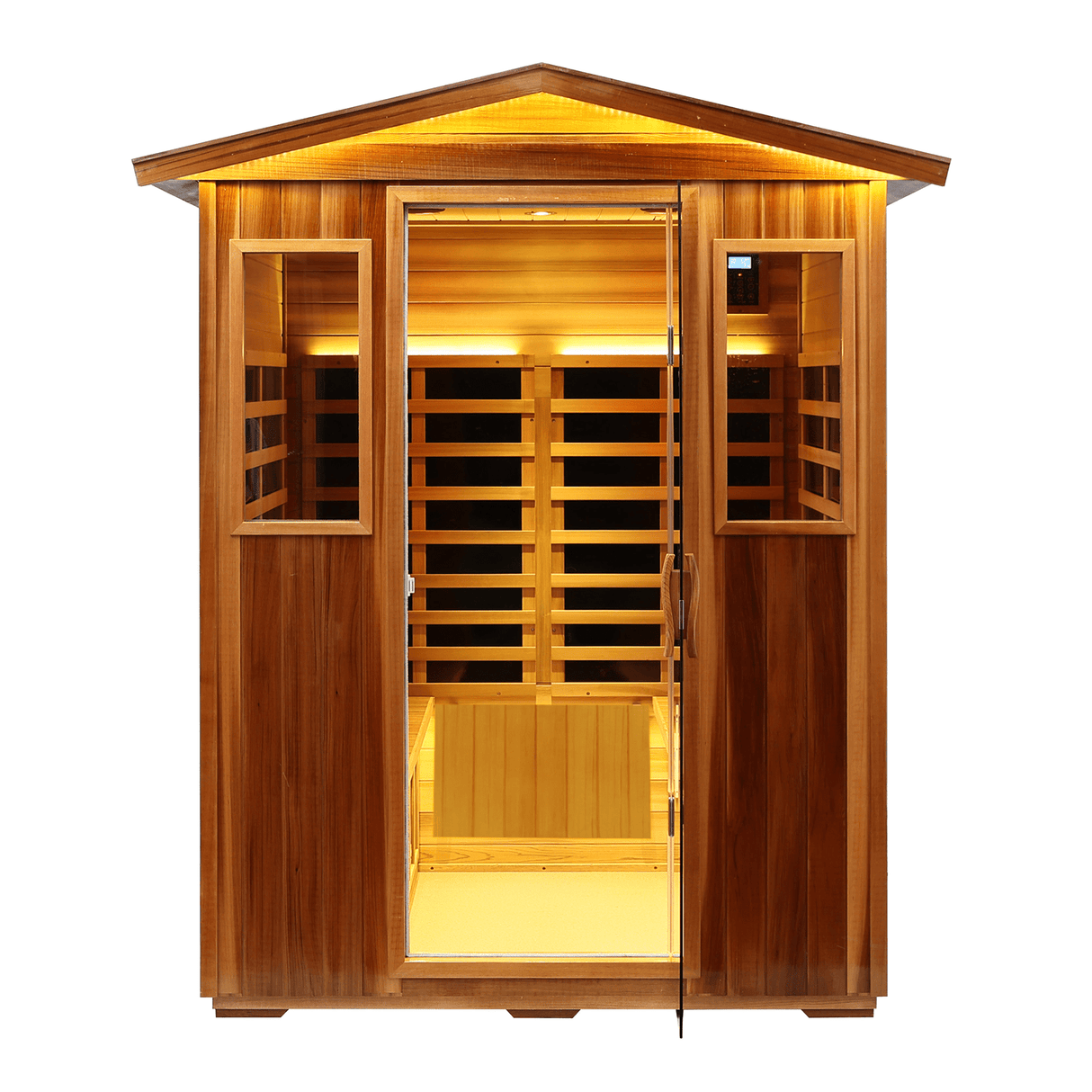 Four-person far-infrared outdoor sauna-B - Home Elegance USA