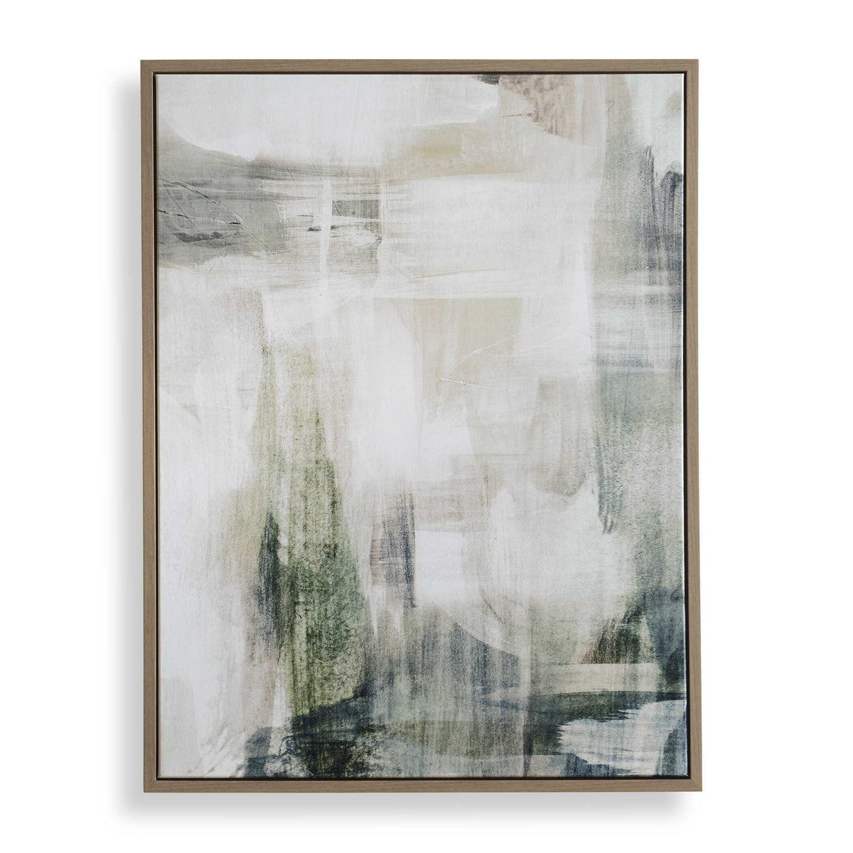 Subliminal Drift Framed Modern Art - Green / White by Uttermost - View 1