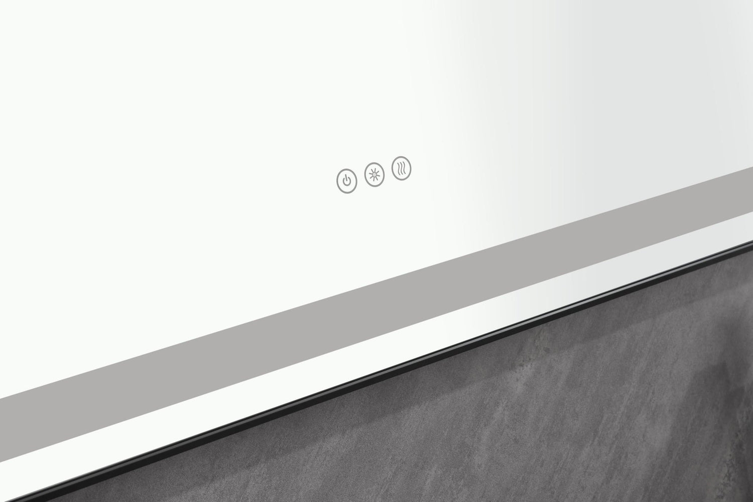 96in. W x36 in. H Framed LED Single Bathroom Vanity Mirror in Polished Crystal Bathroom Vanity LED Mirror with 3 Color Lights Mirror for Bathroom Wall | Home Elegance USA