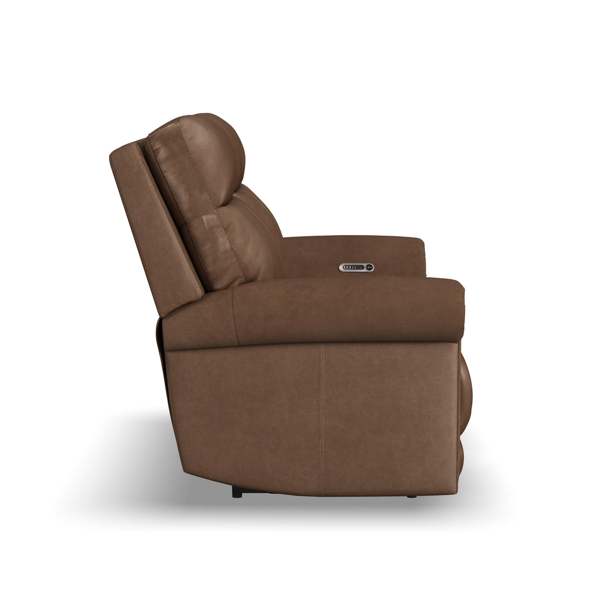 Alexander Power Reclining Loveseat With Power Headrest & Lumbar - Khaki Brown | Flexsteel