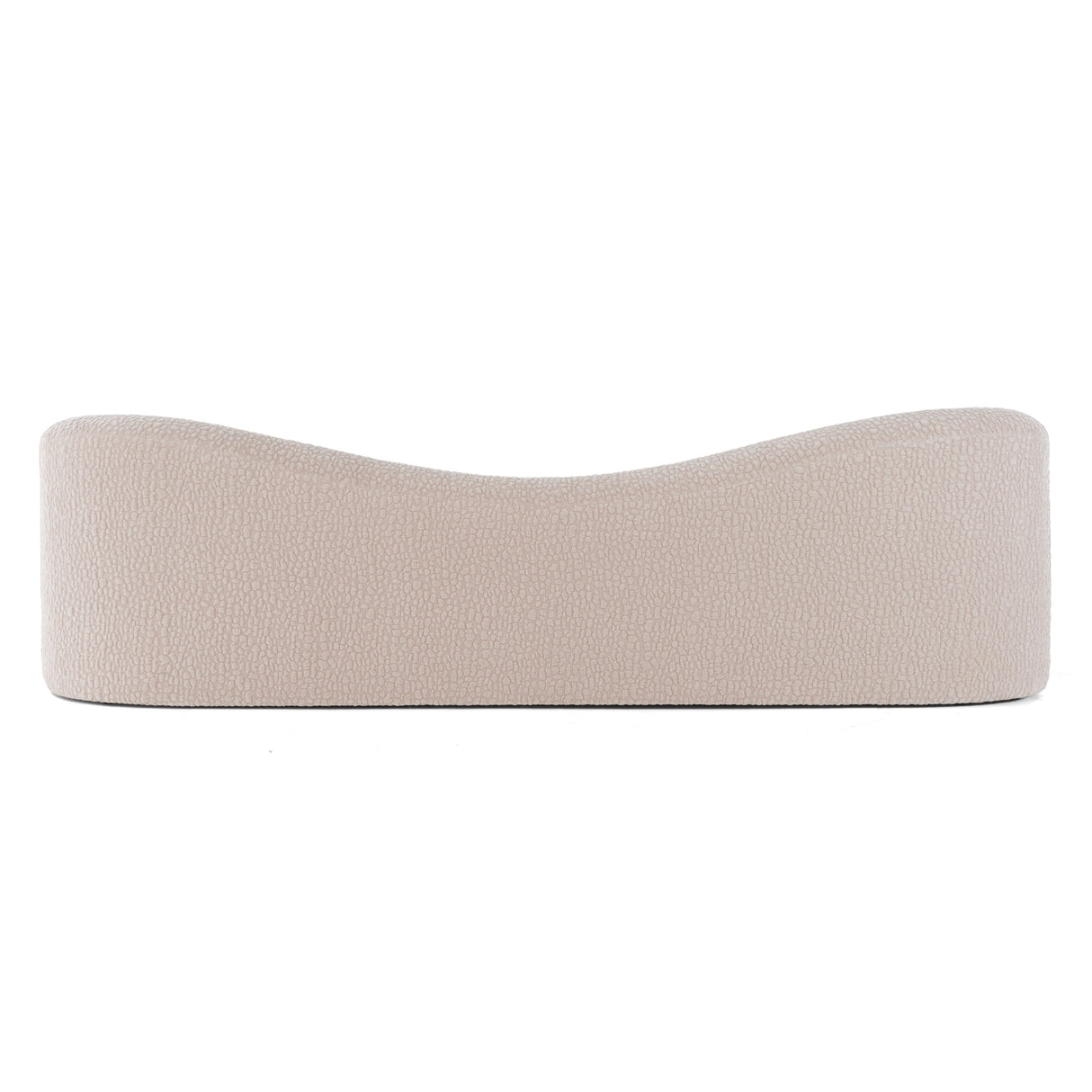 Calico - Contemporary Beige Pebble Fabric 3-Seat Sofa - View Image 1