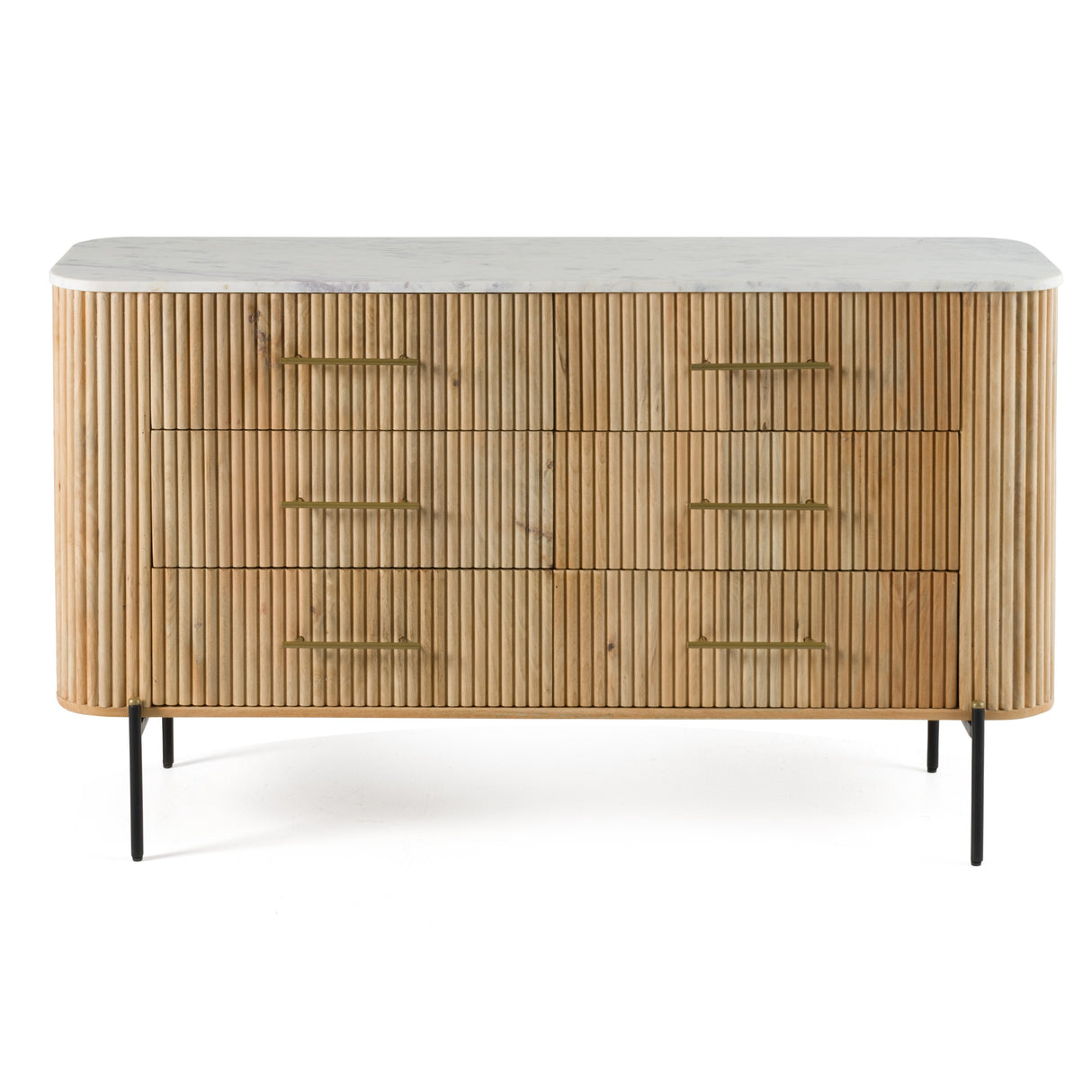 Cambridge White Marble & Mango Dresser - View Image 1