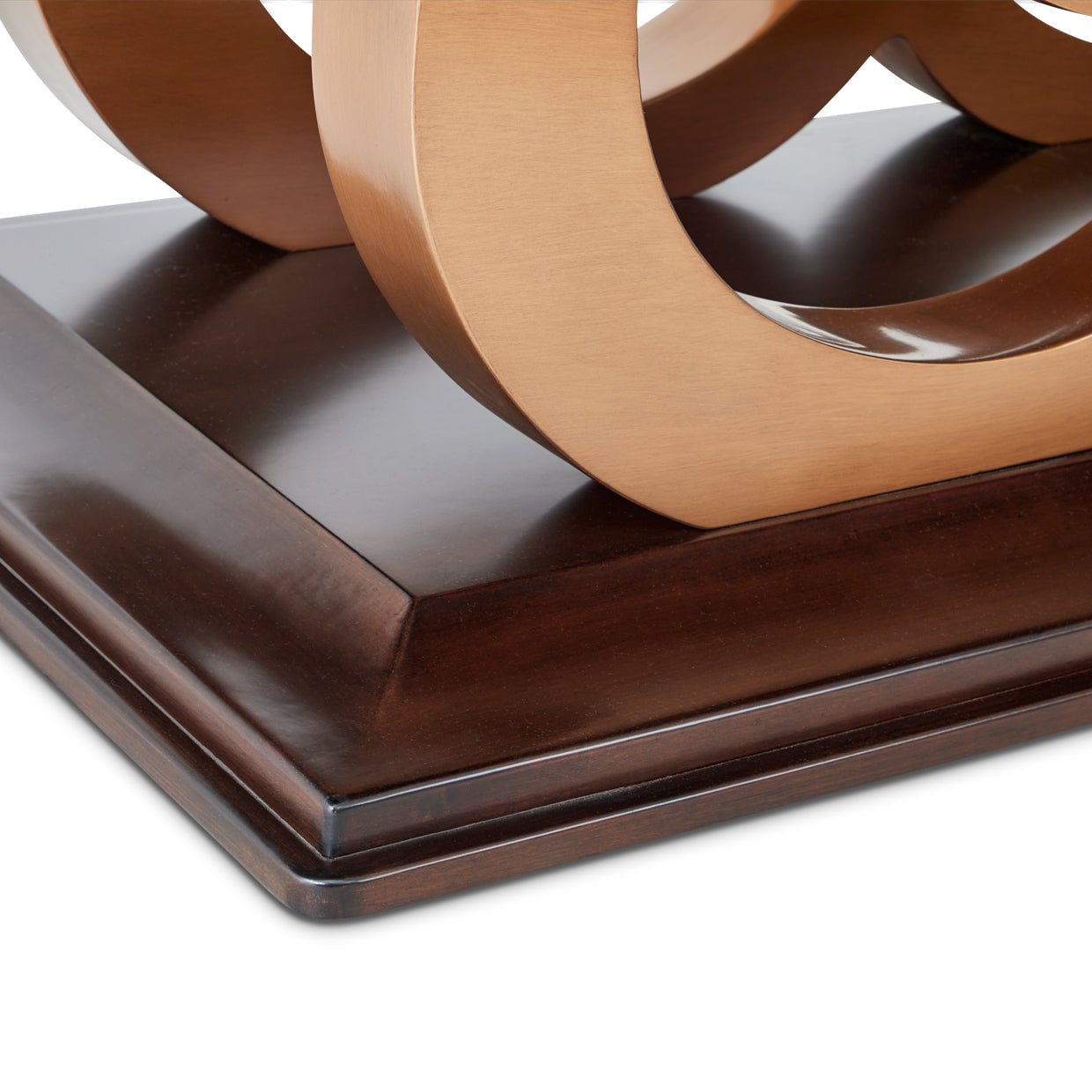 Camellia Field Rectangular Dining Table Warm Pecan - Aico Furniture - base detail