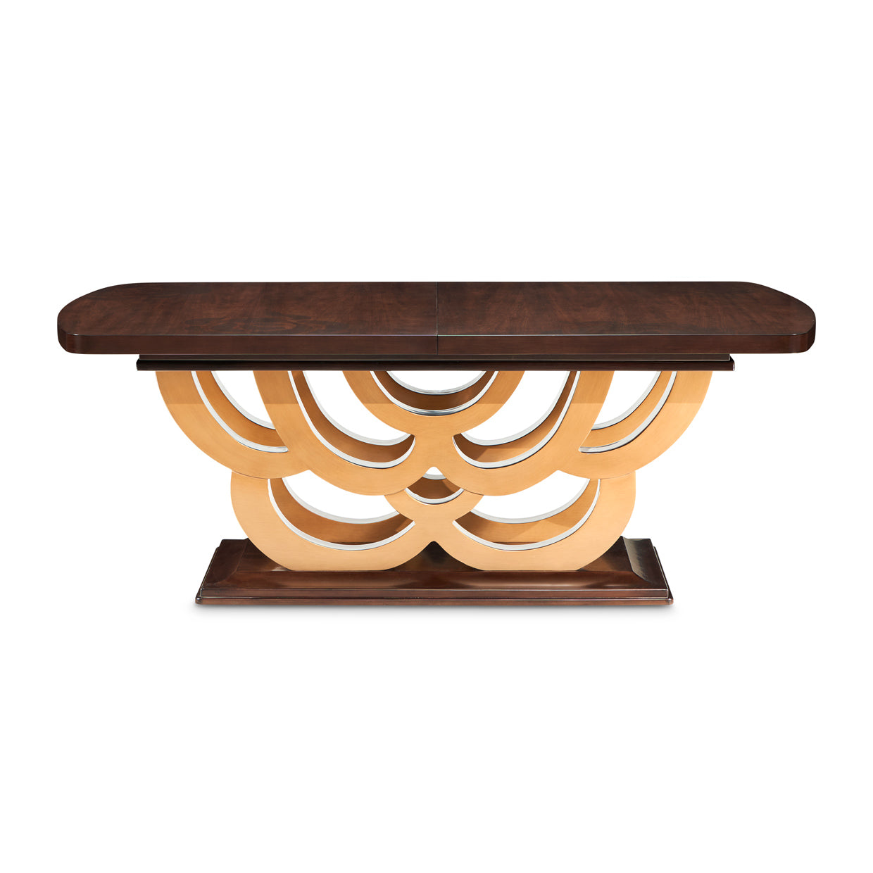 Camellia Field Rectangular Dining Table Warm Pecan - Aico Furniture - side