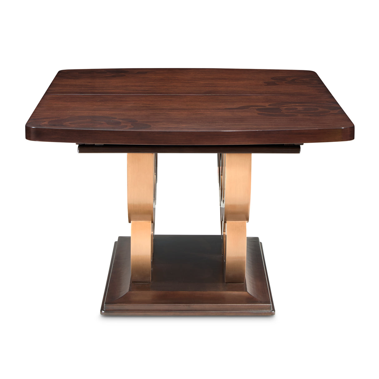 Camellia Field Rectangular Dining Table Warm Pecan - Aico Furniture - front