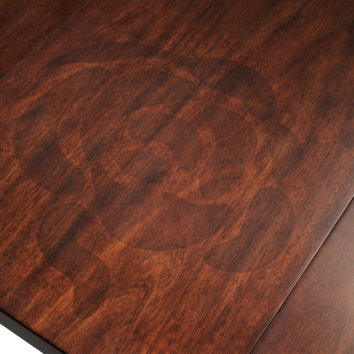 Camellia Field Rectangular Dining Table Warm Pecan - Aico Furniture - top detail