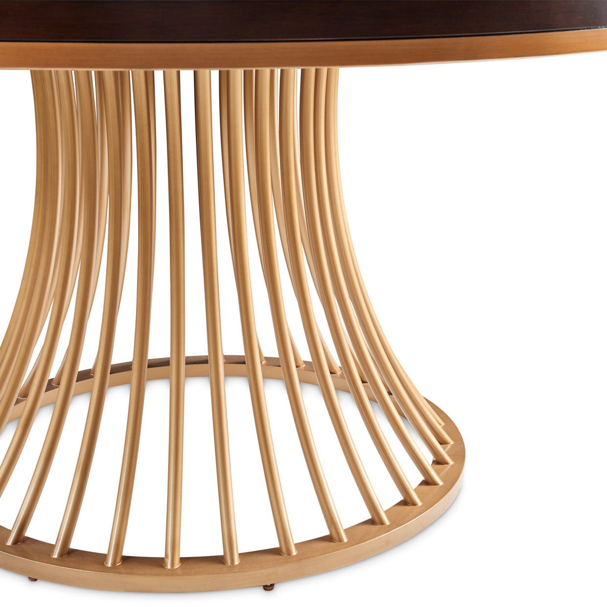 Camellia Field Round dining Table Warm Pecan - Aico Furniture - base