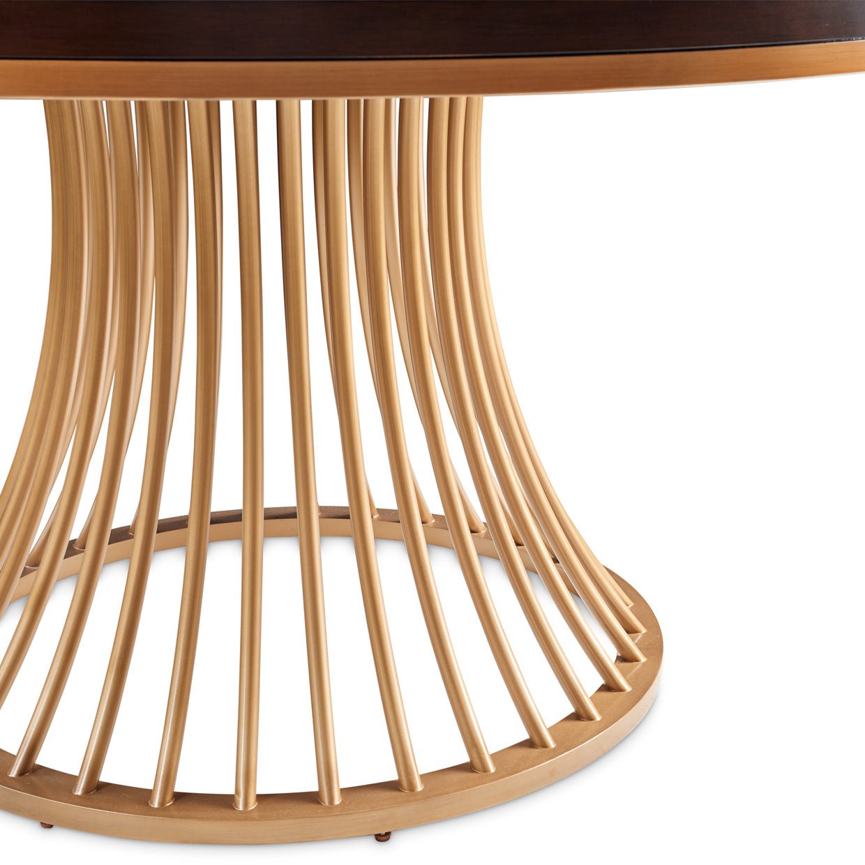 Camellia Field Round dining Table Warm Pecan - Aico Furniture - base