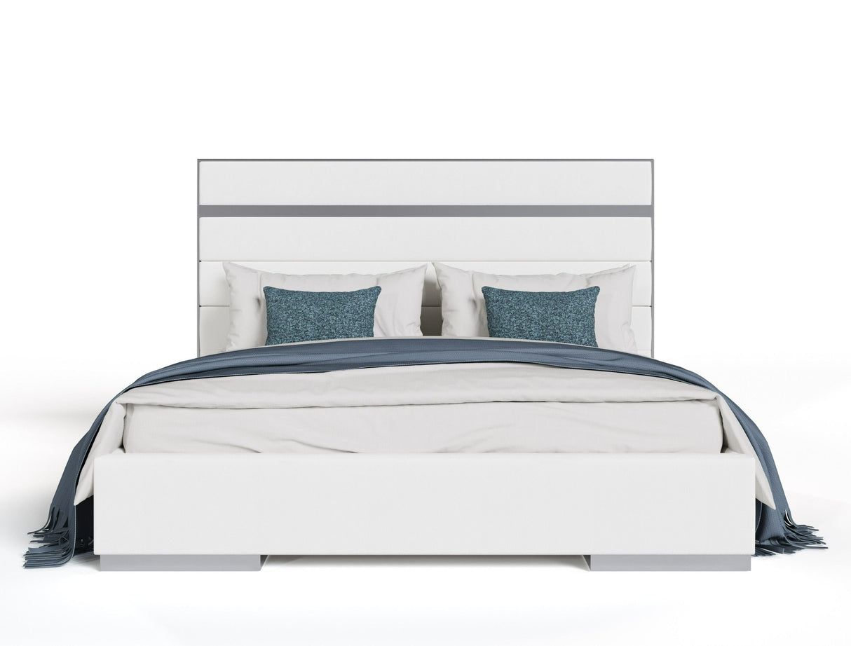 Cartier Modern White Vegan Leather Bedroom Set – VIG Furniture - Home Elegance USA