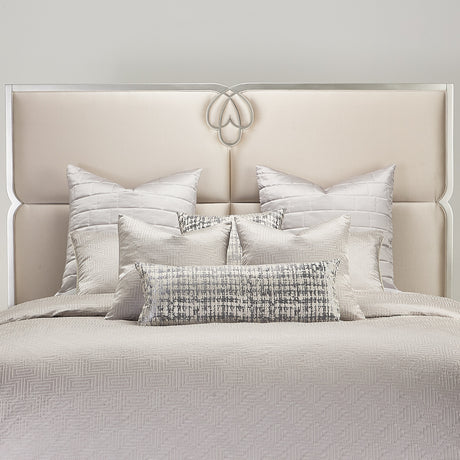 Set Casey Comforter Set Platinum - Aico Furniture - Home Elegance USA