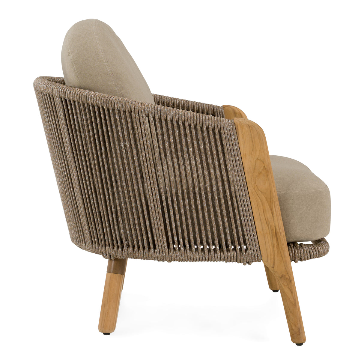 Cayman - Outdoor Beige + Teak Sofa Set - View Image 1