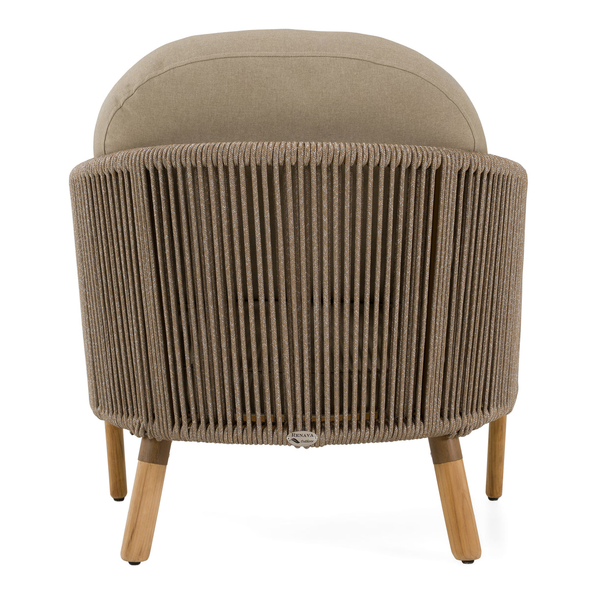 Cayman - Outdoor Beige + Teak Sofa Set - View Image 1