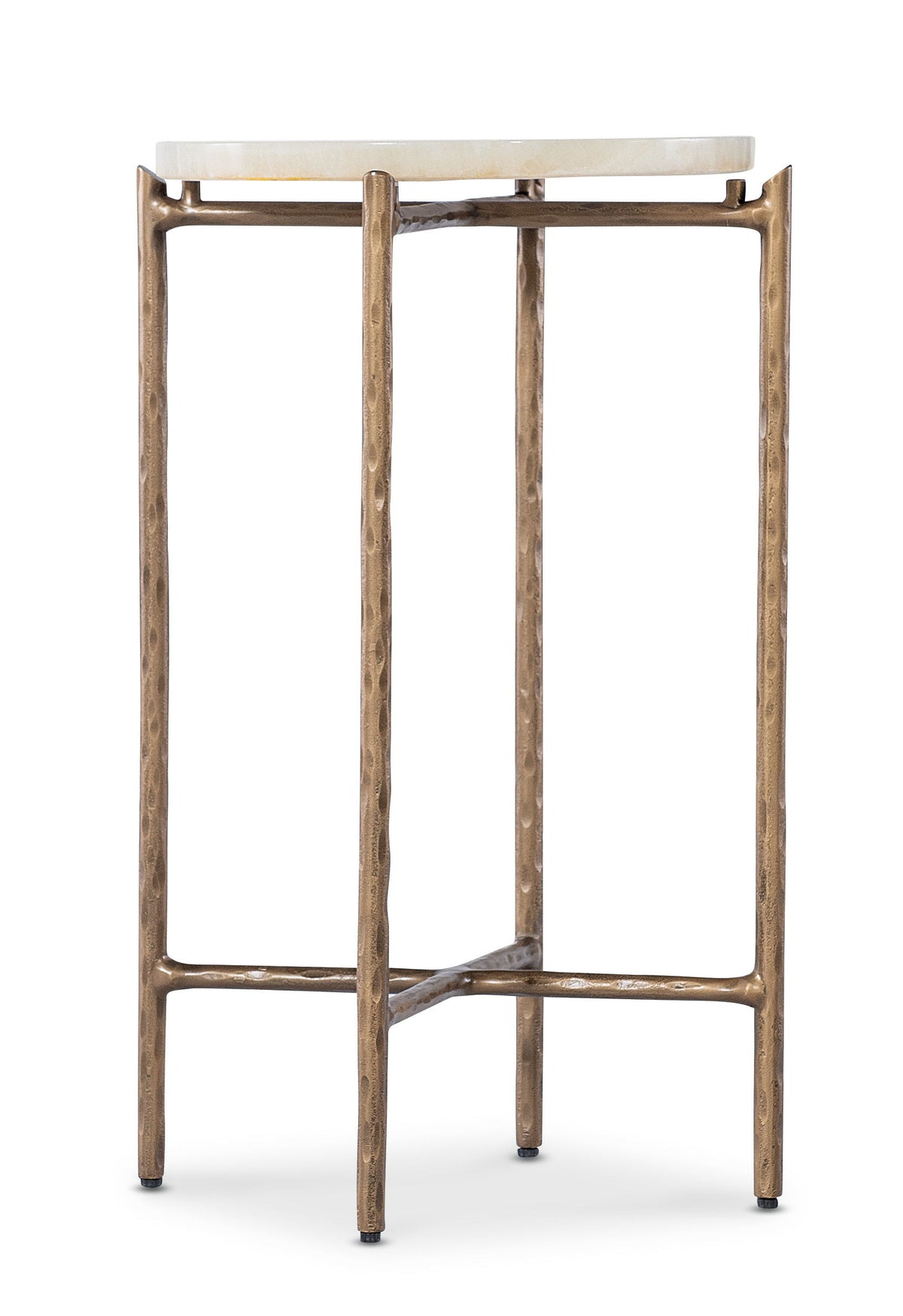 Melange Je Suis Petit Spot Table - Gold / White by Hooker Furniture - View 1