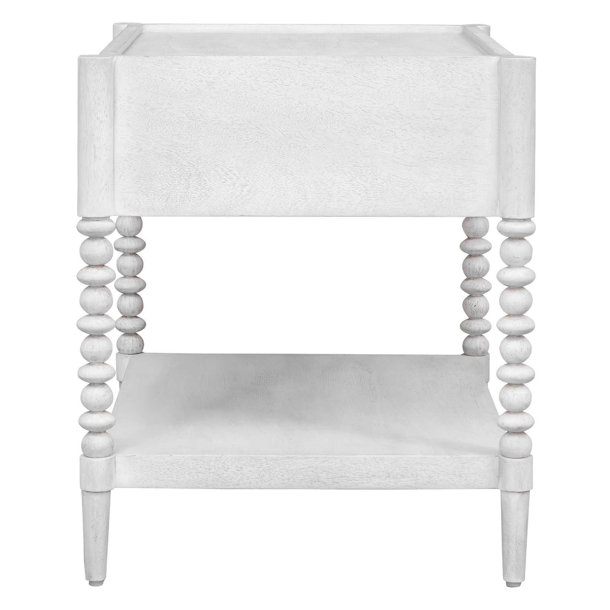 Bales Side Table - White by Uttermost - View 4