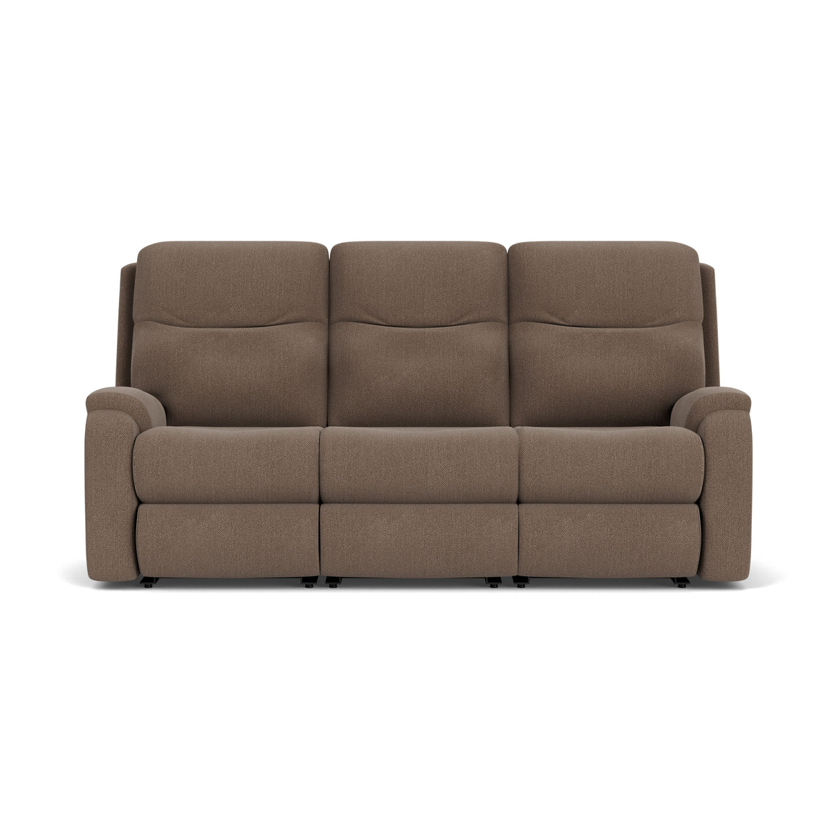 Penn Transitional Fabric Power Reclining Sofa With Power Headrests & Lumbar | Flexsteel