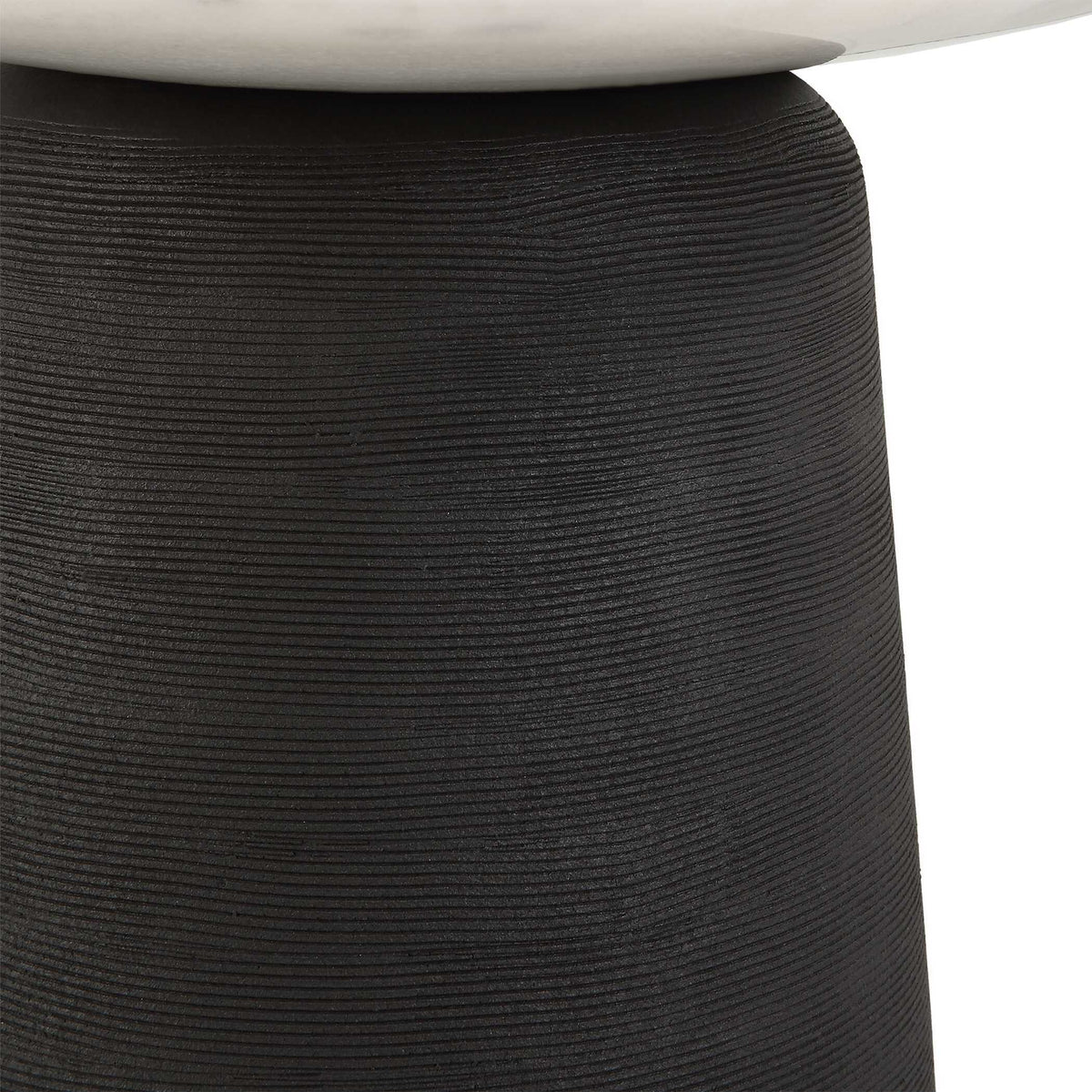 Total Eclipse Marble Accent Table - Black by Uttermost - View 4