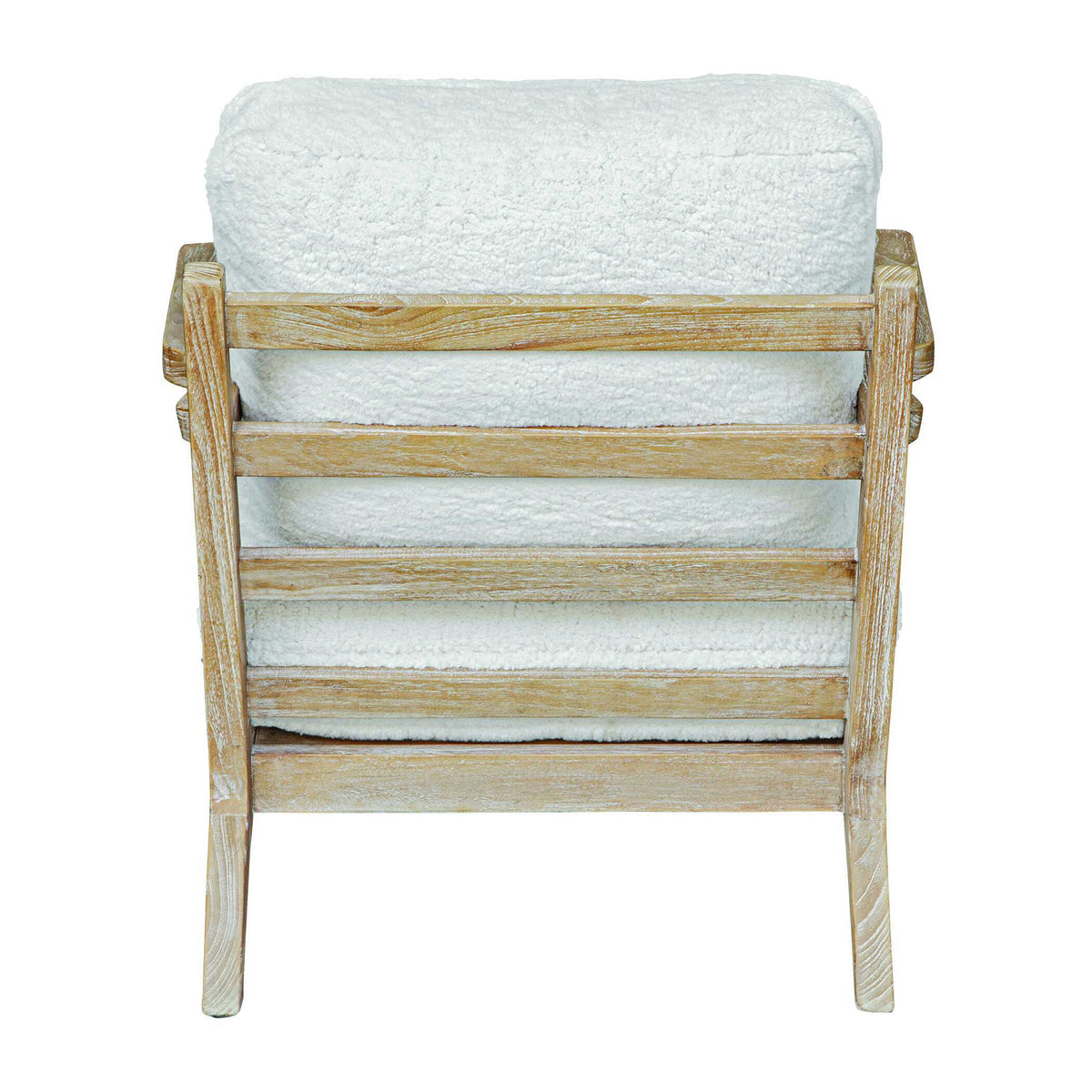 Laid Back Back Sheepskin Accent Chair - White by Uttermost - View 7