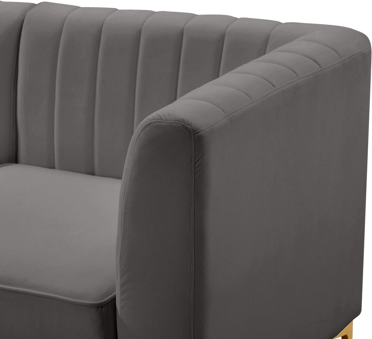 Alina - Modular Sectional 6 Piece - Grey - Fabric | Home Elegance USA