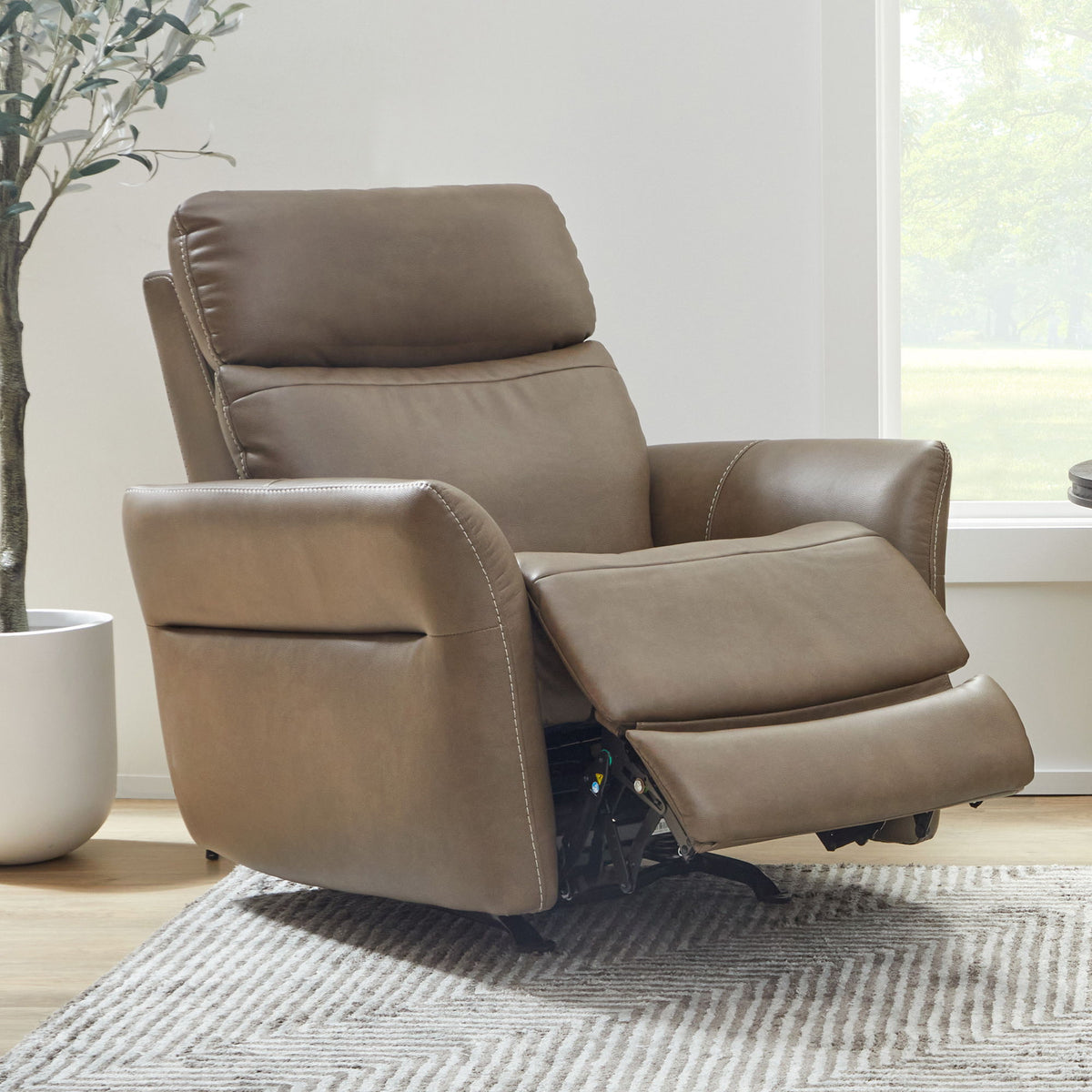 Artemis Power Rocking Recliner With Power Headrest, Lumbar, Heat & Massage - Cappuccino | Flexsteel
