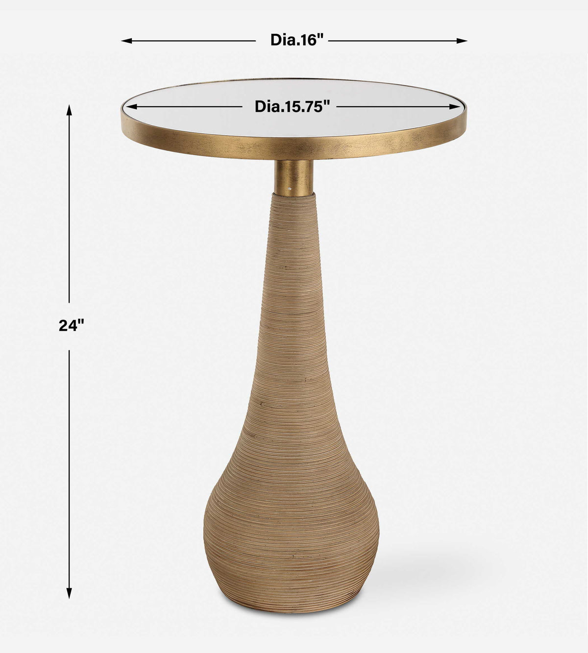 Terra Brass Accent Table - Bronze by Uttermost - View 6