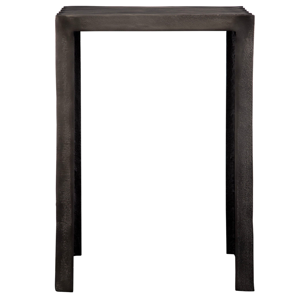 In The Groove Aluminum Accent Table - Black by Uttermost - View 1
