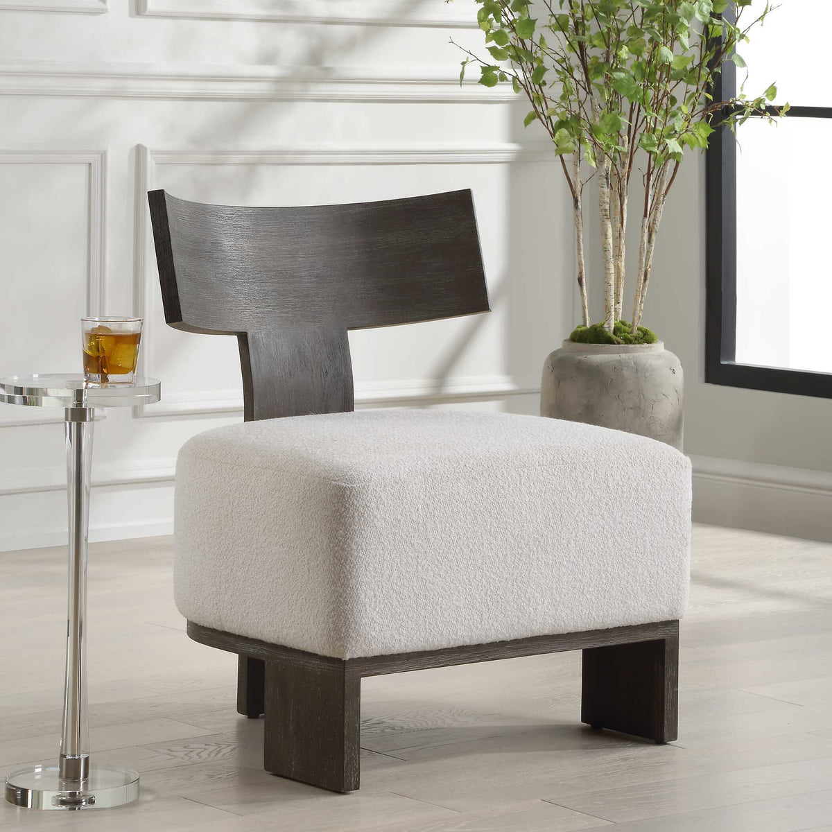 Finlay Dark Walnut Accent Chair - Dark Brown by Uttermost - View 3