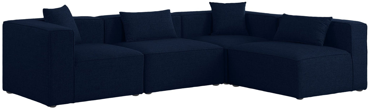 Cube - Modular Sectional 4 Piece - Navy | Home Elegance USA