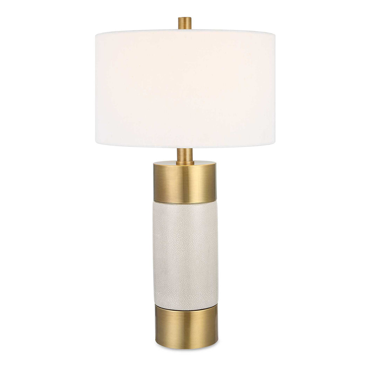 Adelia Ivory & Brass Table Lamp - Yellow by Uttermost - View 1