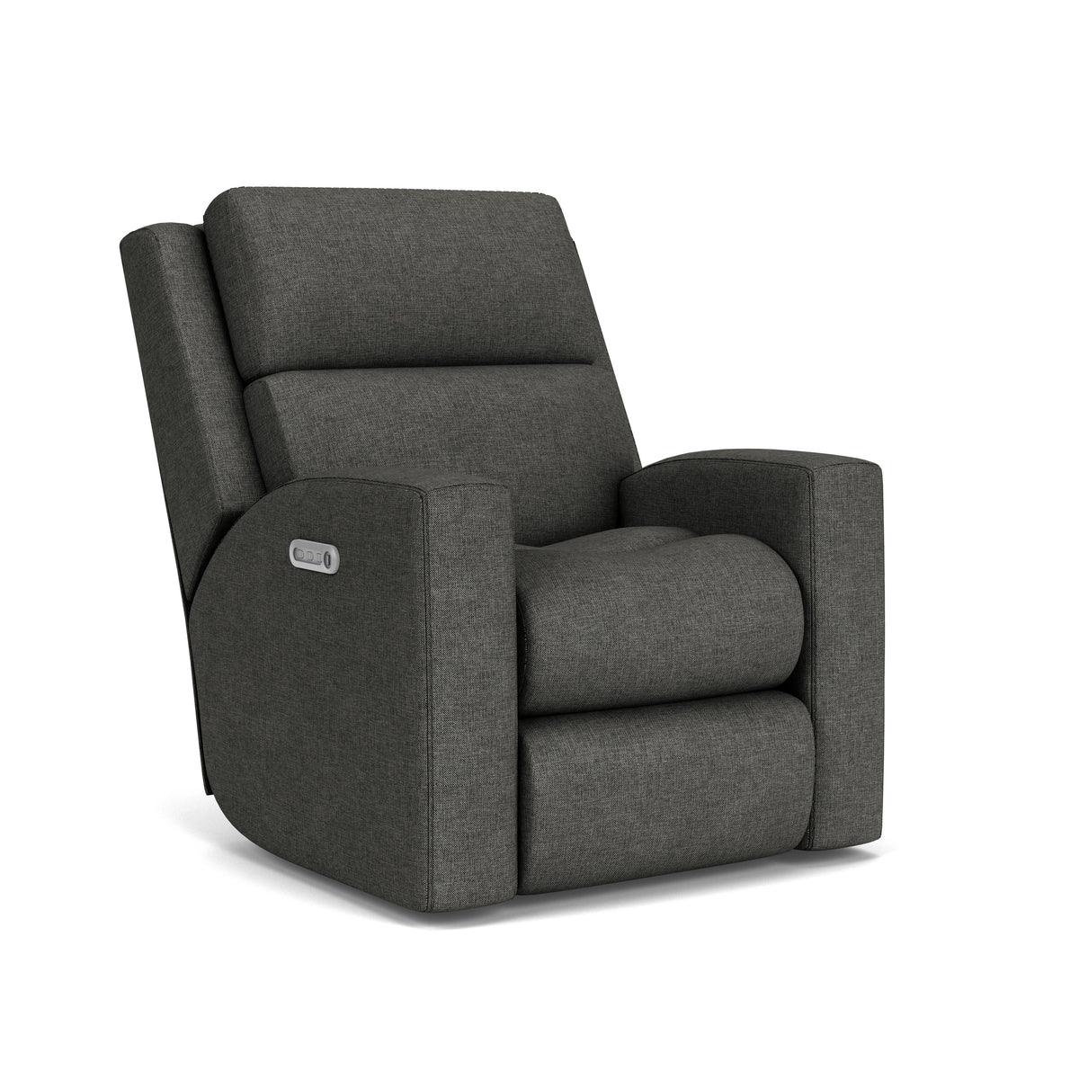 Score Transitional Fabric Power Recliner With Power Headrest & Lumbar | Flexsteel
