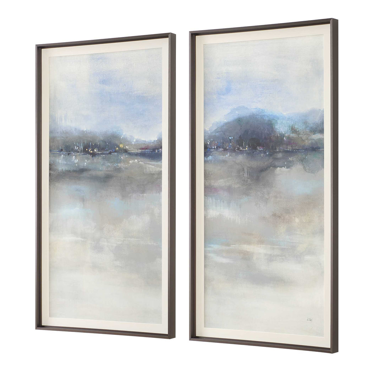 Thinking Of You Landscape Prints (Set of 2) - Light Gray by Uttermost - View 4