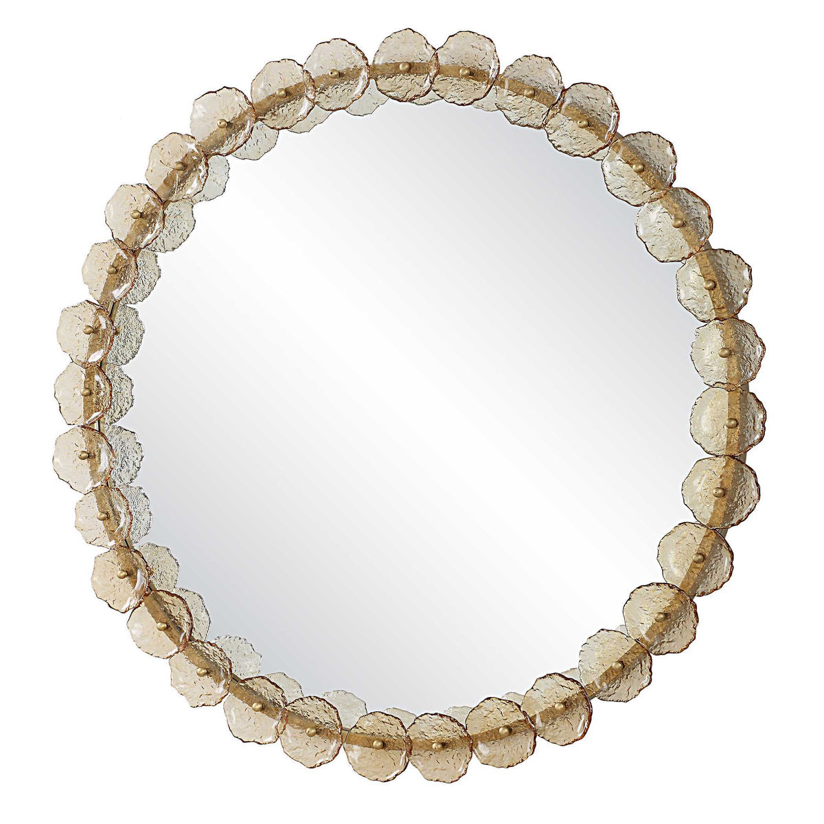 Nolina Round Mirror - Gold by Uttermost - View 5