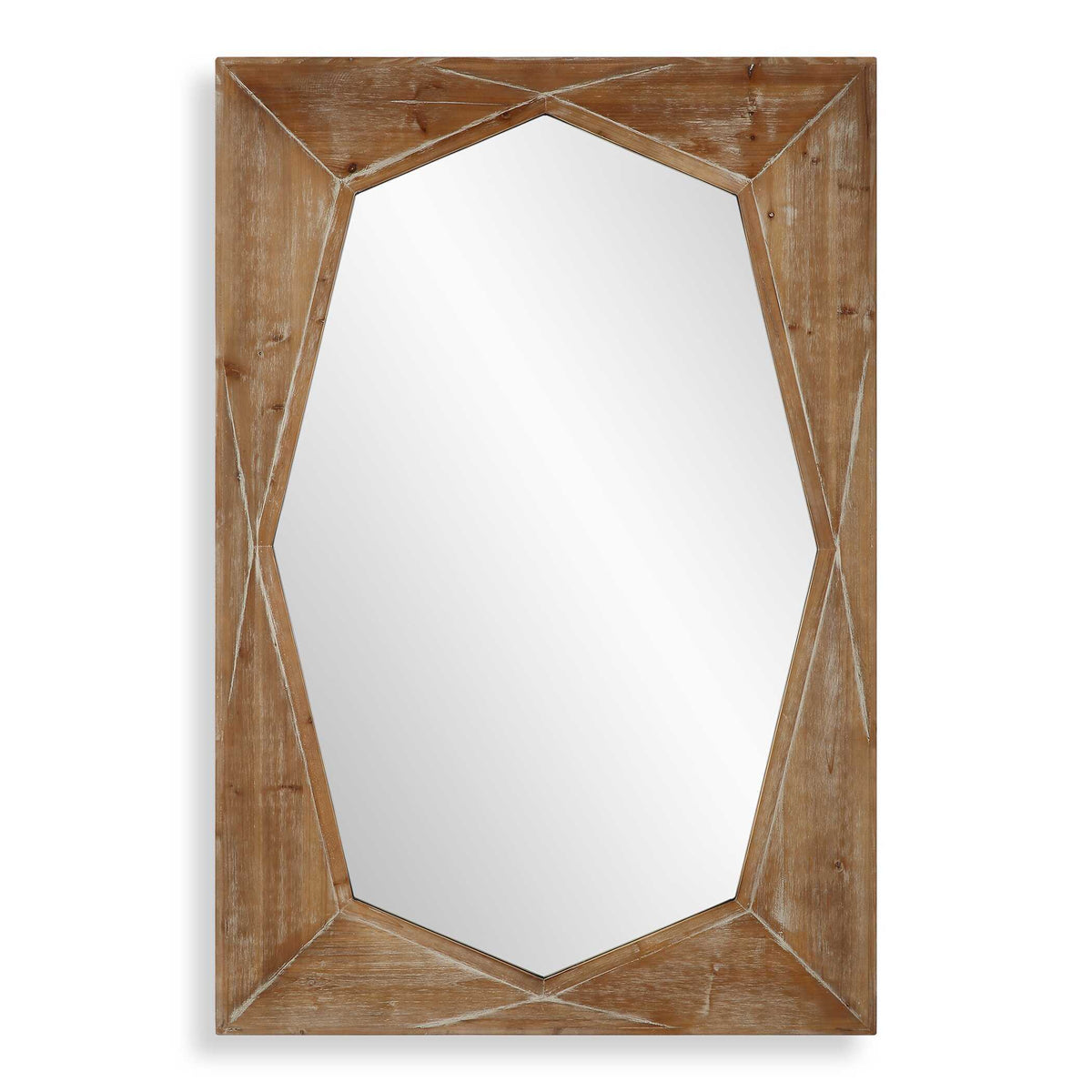 Marquise Wood Mirror Natural - Light Brown by Uttermost - View 1