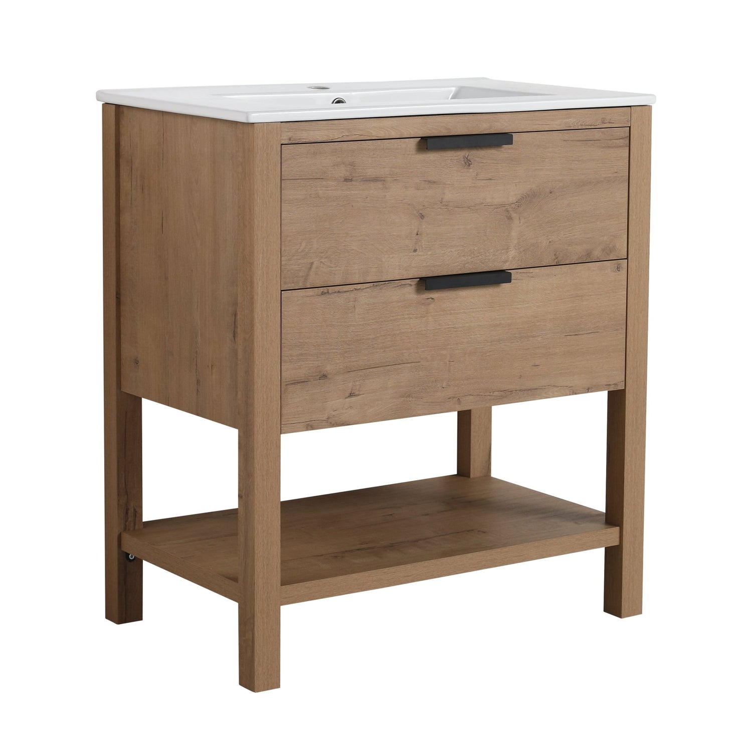 30 Inch Bathroom Vanity Plywood With 2 Drawers | Home Elegance USA