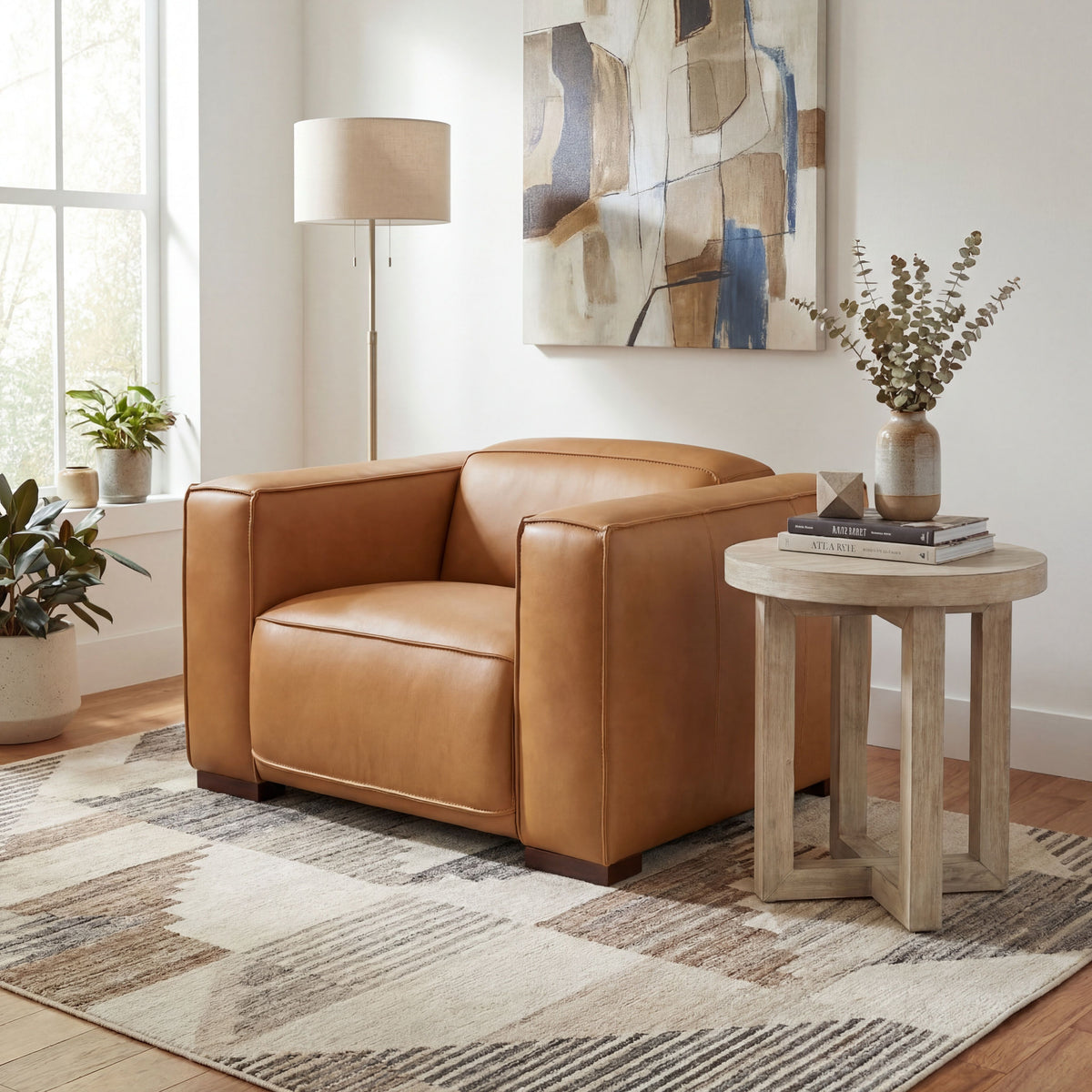 Fresco Power Recliner With Power Headrest - Light Brown by Hooker Furniture - View 4