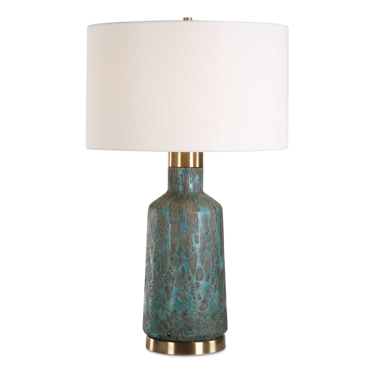Dauphine Cracked Table Lamp Teal - Green by Uttermost - View 1