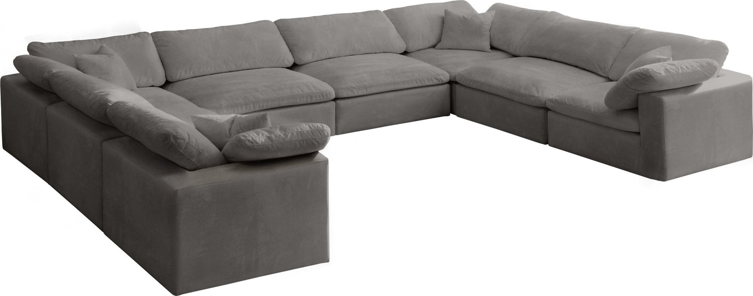 Cozy - Modular Sectional Cloud 8 Piece - Grey | Home Elegance USA