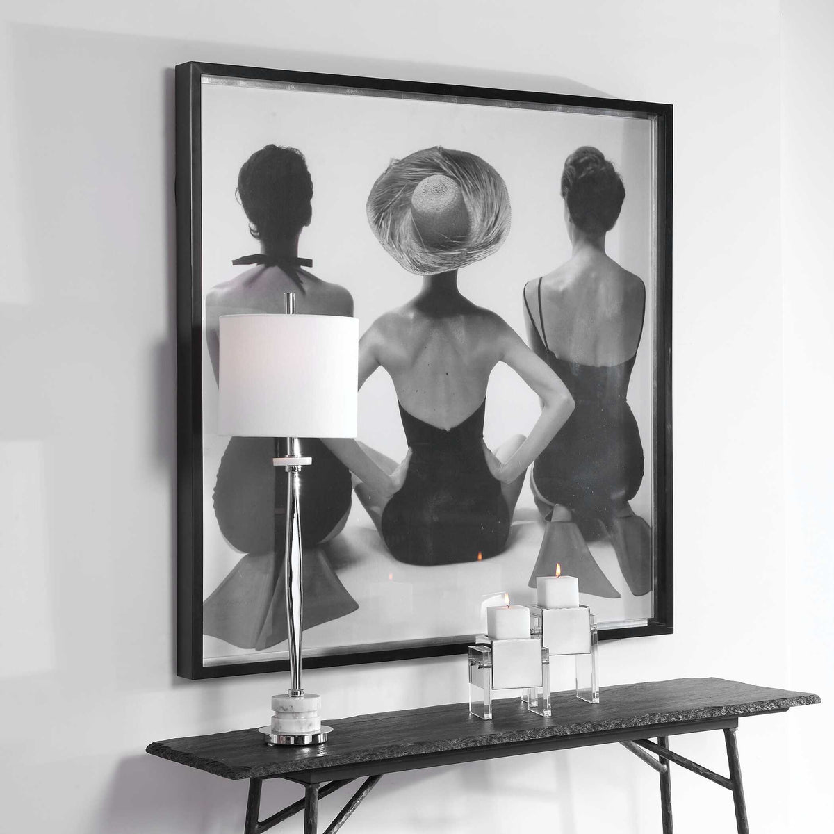 Ladies' Swimwear, 1959 Fashion Print - Black by Uttermost - View 3