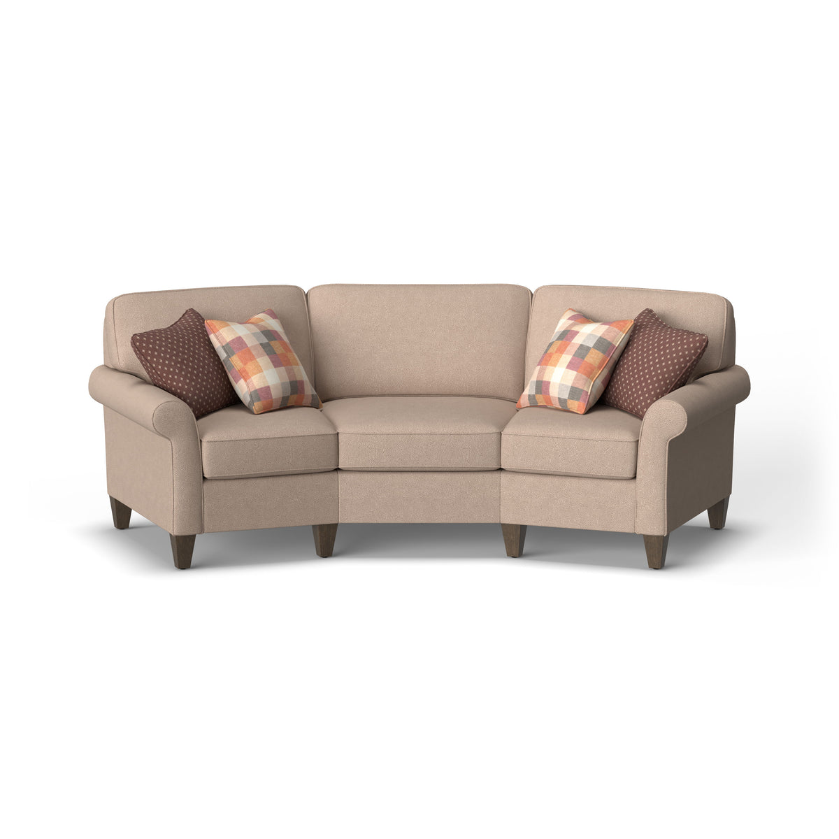 Westside Fabric Conversation Sofa, Accent Pillows Included | Flexsteel