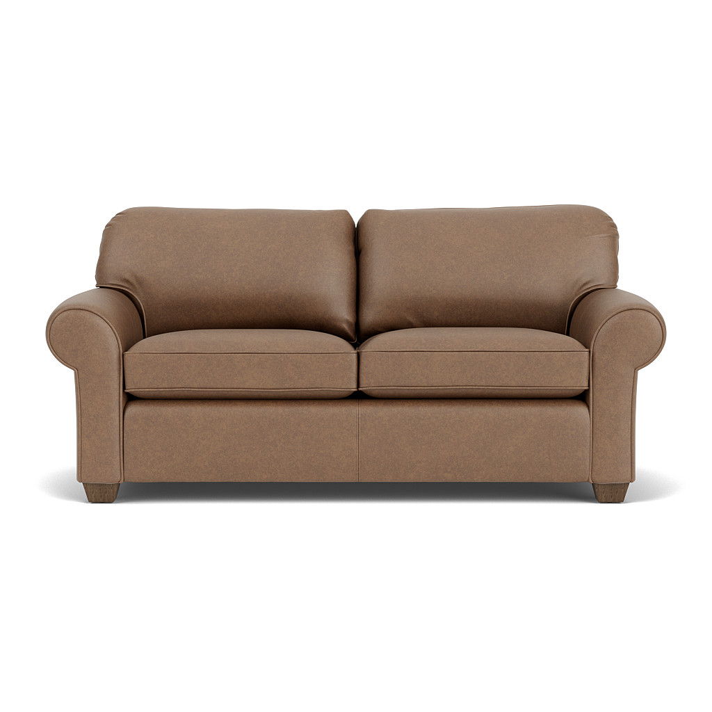Thornton Leather Two-Cushion Sofa | Flexsteel