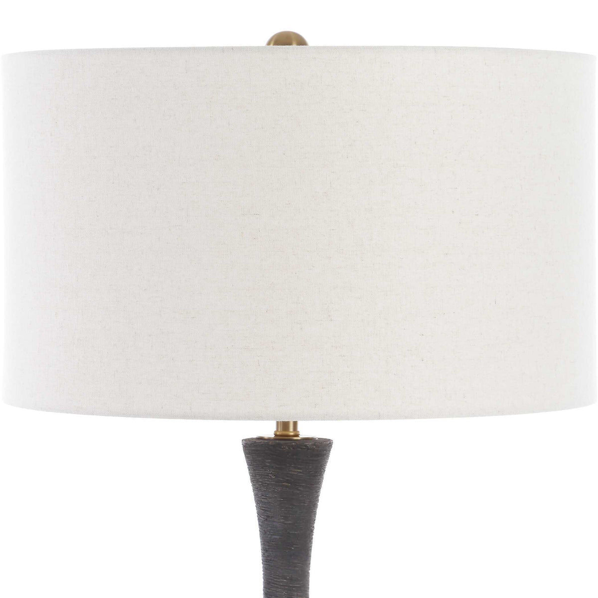 Helston Table Lamp Dark Charcoal - Black by Uttermost - View 5