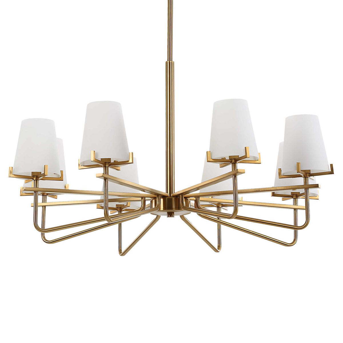 Lassen 8 Light Chandelier Brass - Bronze by Uttermost - View 5