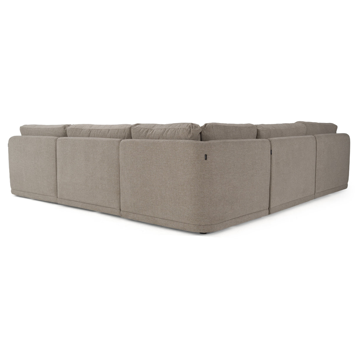 Chantry - Modern Grey Sand Fabric Sectional Sofa - View Image 1