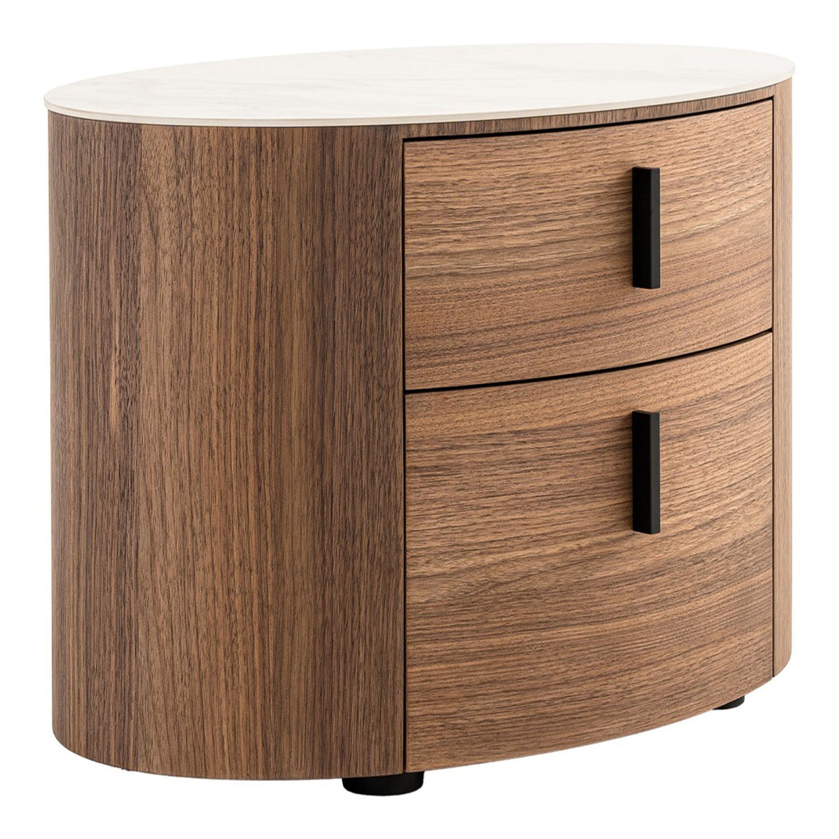 Eastern King Hortman + Chelton - Modern Beige Velvet + Walnut 4-Piece Bedroom Set